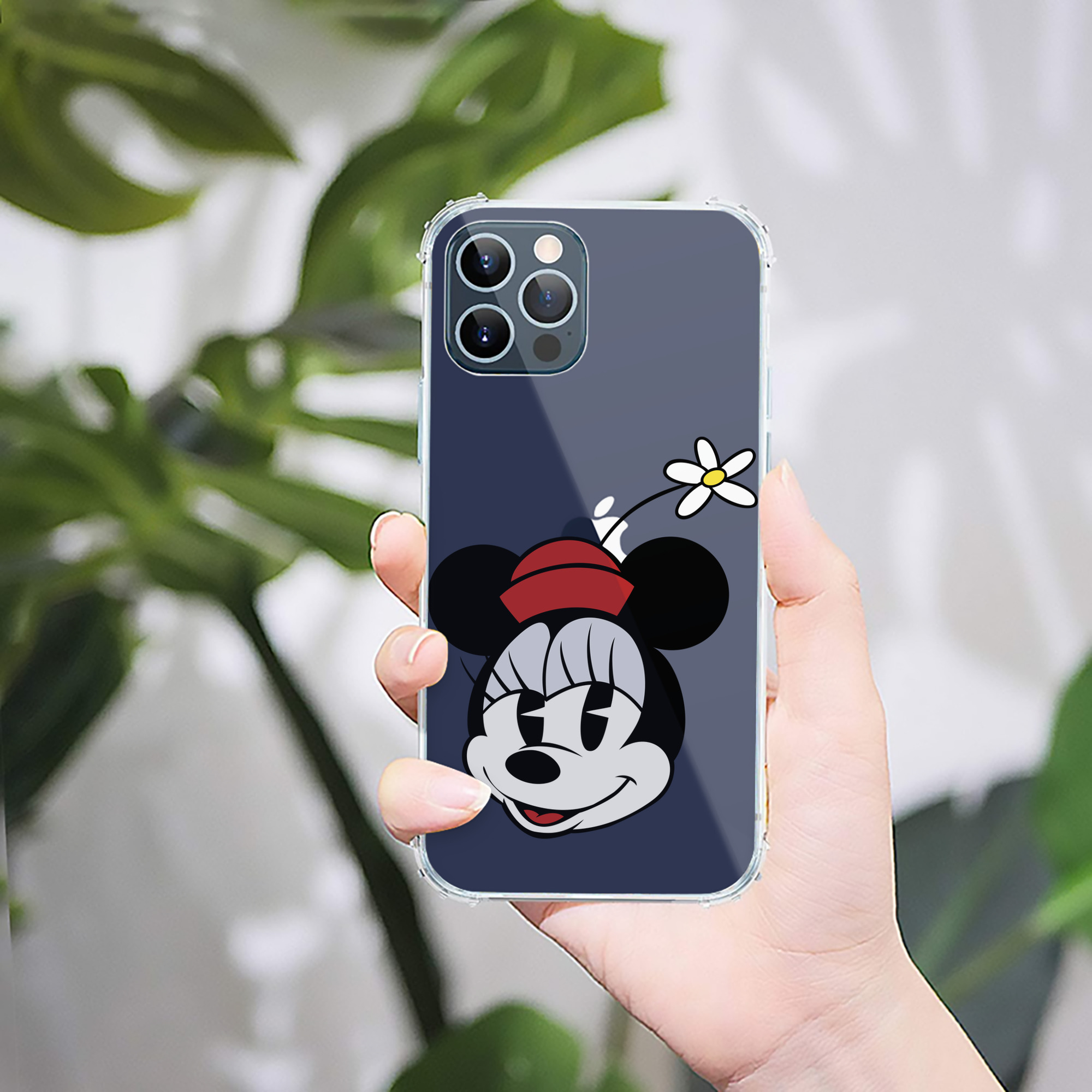 （画像用） ミッキーマウス Mickey Mouse 【iPhone 12シリーズ対応】透明スマホケース（クリアソフトケース）